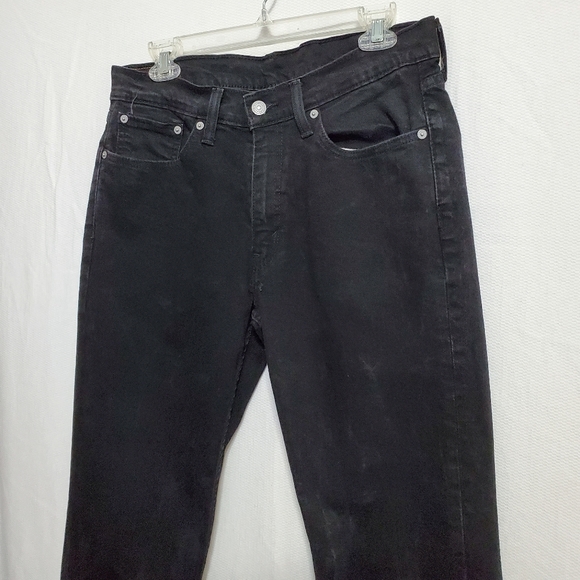 Levi's 514 Straight Fit Jeans Black 33" Waist - Picture 7 of 10